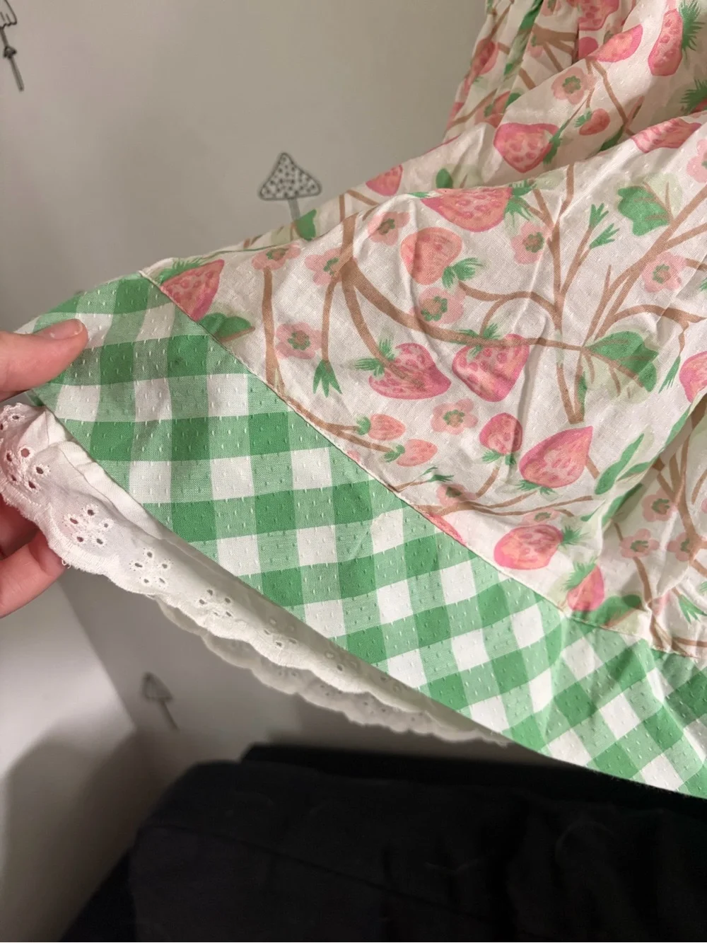 Cupcakes & Cashmere Pink Strawberry Print Dress with Matching Headband